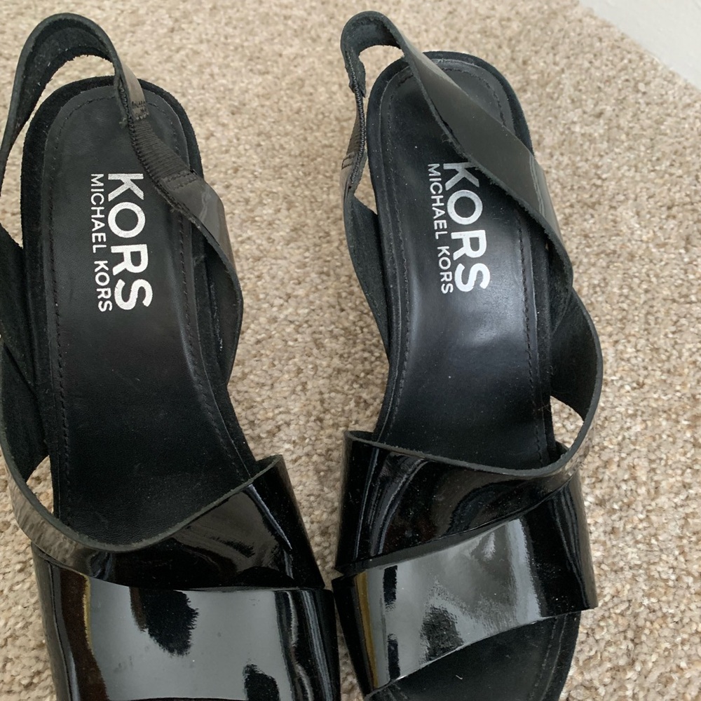 Michael Kors Black Patent Leather Heels